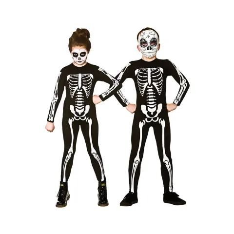 Skelet jumpsuit til børn