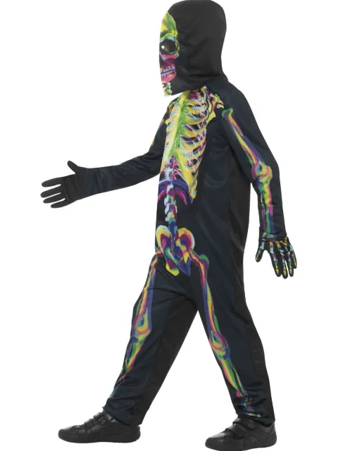 Skelet Kostume - Glow in the Dark til børn