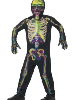 Skelet Kostume - Glow in the Dark til børn