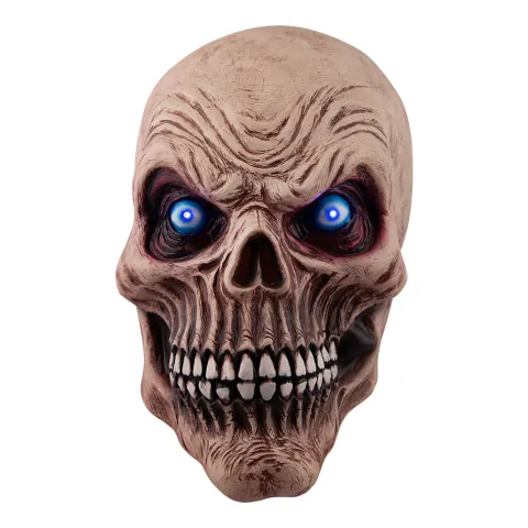 Skelet maske med blå lys