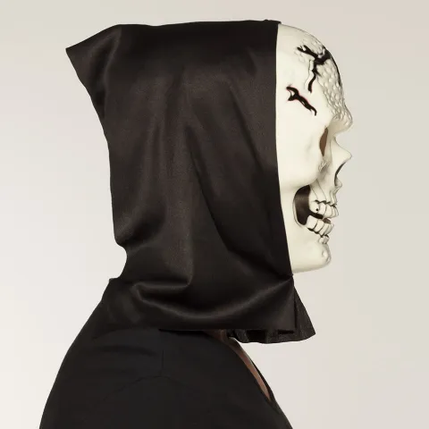 Skelet maske med hætte