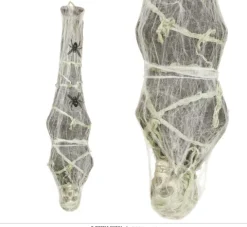 Skelet-puppe i spind 120 cm