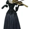 Skelet violinspiller Resin figur