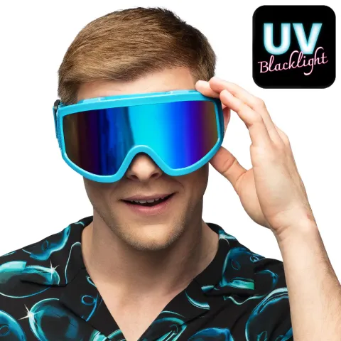 Ski-brille i Blå