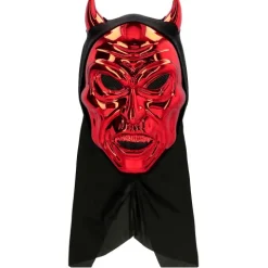 Skindende Djævel Maske med Hætte