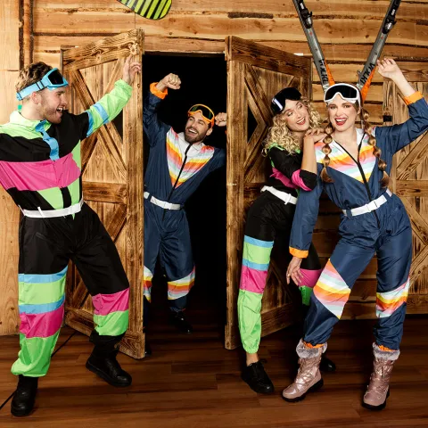 Ski sdragt 80's dude kostume