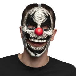Skrækkelig Klovn Maske med Bevægelig Kæbe