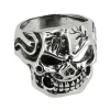 Skull face ring