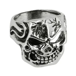 Skull face ring