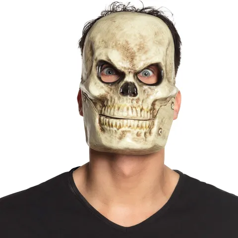 Skull Maske med Bevægelig Kæbe