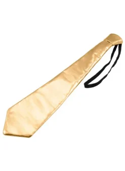 Slips med lynlås, metallic Guld