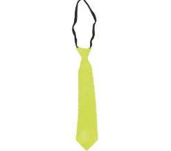 Slips med pailletter i neon gul