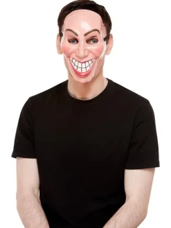 Smilende mande maske i pvc