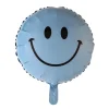 Smiley folieballon Blå
