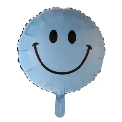 Smiley folieballon Blå