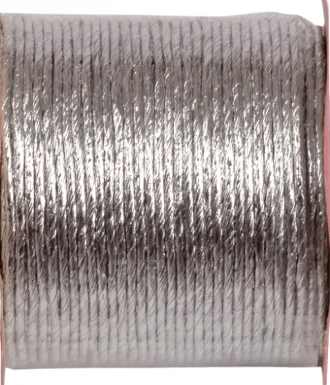 Snor i Metallic Sølv
