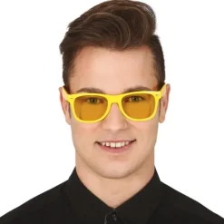 Solbrille i gul med gule glas