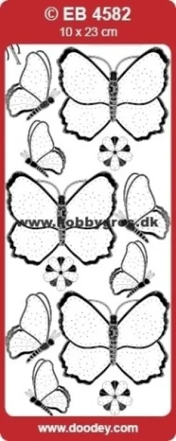 Sommerfugle stickers transparent