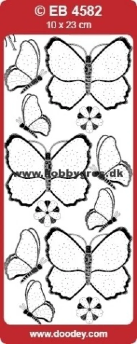 Sommerfugle stickers transparent