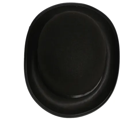 Sort bowlerhat i filt