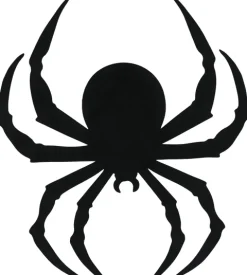 Sorte edderkoppesilhuetter 12 stk