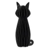Sort fastelavns kat, honeycomb, 30 cm