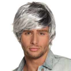 Sort hvid Paryk - Tyler