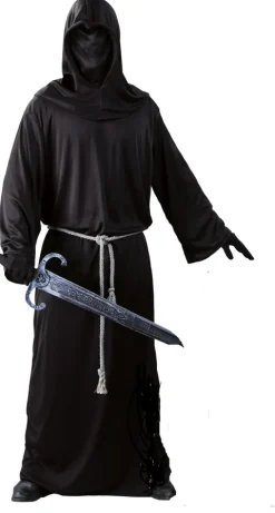 Sort Kåbe m hættemaske - Dark soldier