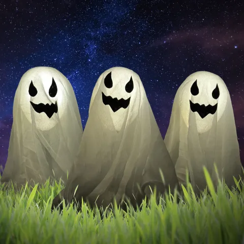 Spøgelse på spyd til Halloween haven