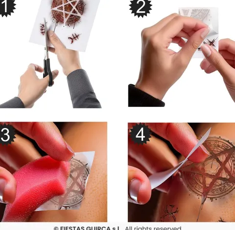 Sår og Ar tattoo - Satanic