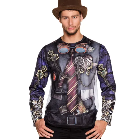 SteamPunk T-shirt med motiv