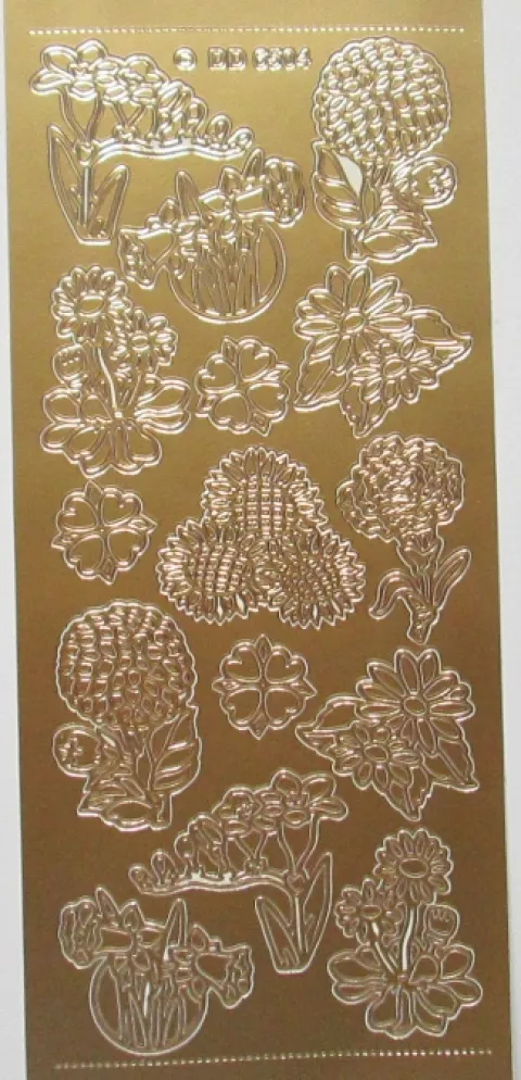 Stickers med ass. blomster