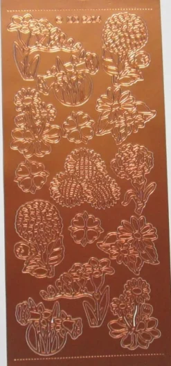 Stickers med ass. blomster