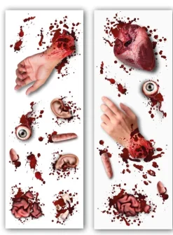 Stickers med blodige kropsdele