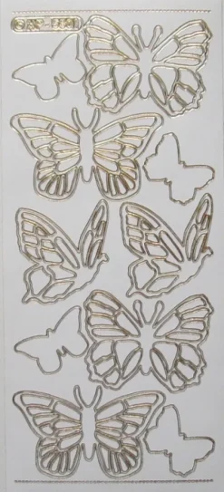 Stickers med sommerfugle