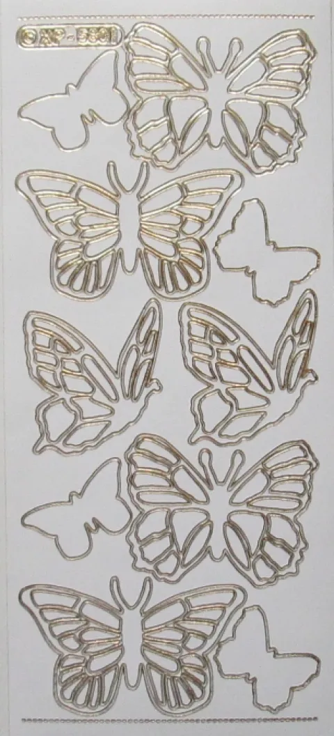 Stickers med sommerfugle