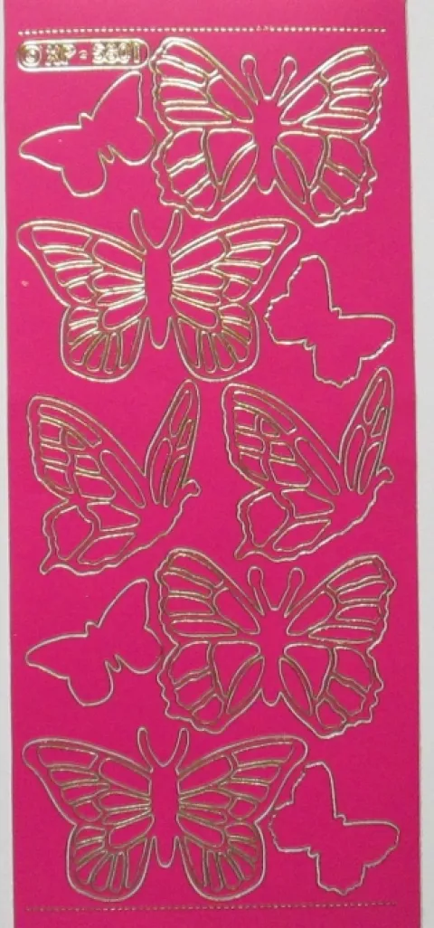 Stickers med sommerfugle