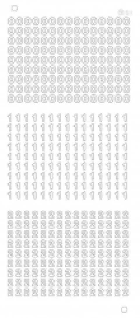 Stickers med 0 1 2 tal