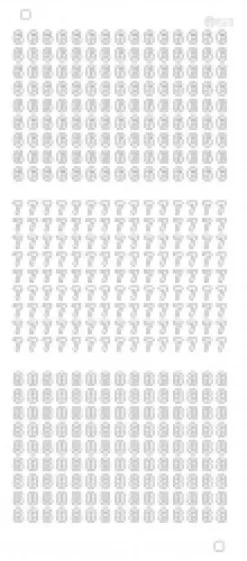 Stickers med 6 7 8 tal