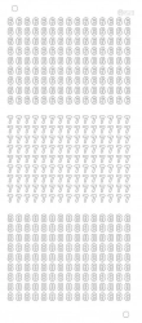 Stickers med 6 7 8 tal