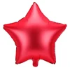 Stjerne folieballon mat Rød 48cm
