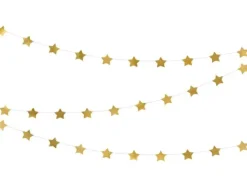 Stjerne Guirlande - guld