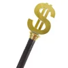 Stok med Dollartegn Knop 3delt