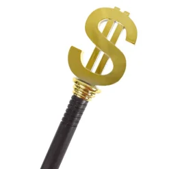 Stok med Dollartegn Knop 3delt