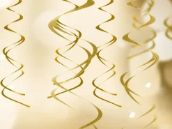 Swirls dekoration metallic 5 stk