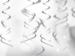 Swirls dekoration metallic 5 stk