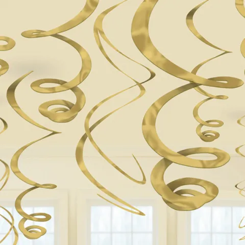 Swirls Guld 12stk