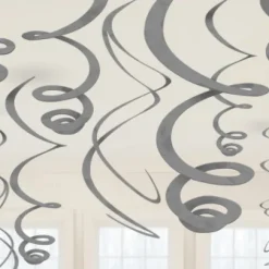 Swirls i Sølv 12stk