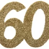Tal konfetti stor 60 guld