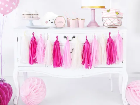 Tassel guirlande ROSA mix